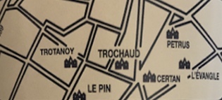 Lageplan des Chateau Haut Tropchaud im Pomerol