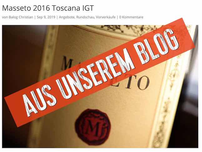 Masseto 2016 - die Toskana Legende bei uns im Blog vorgestellt