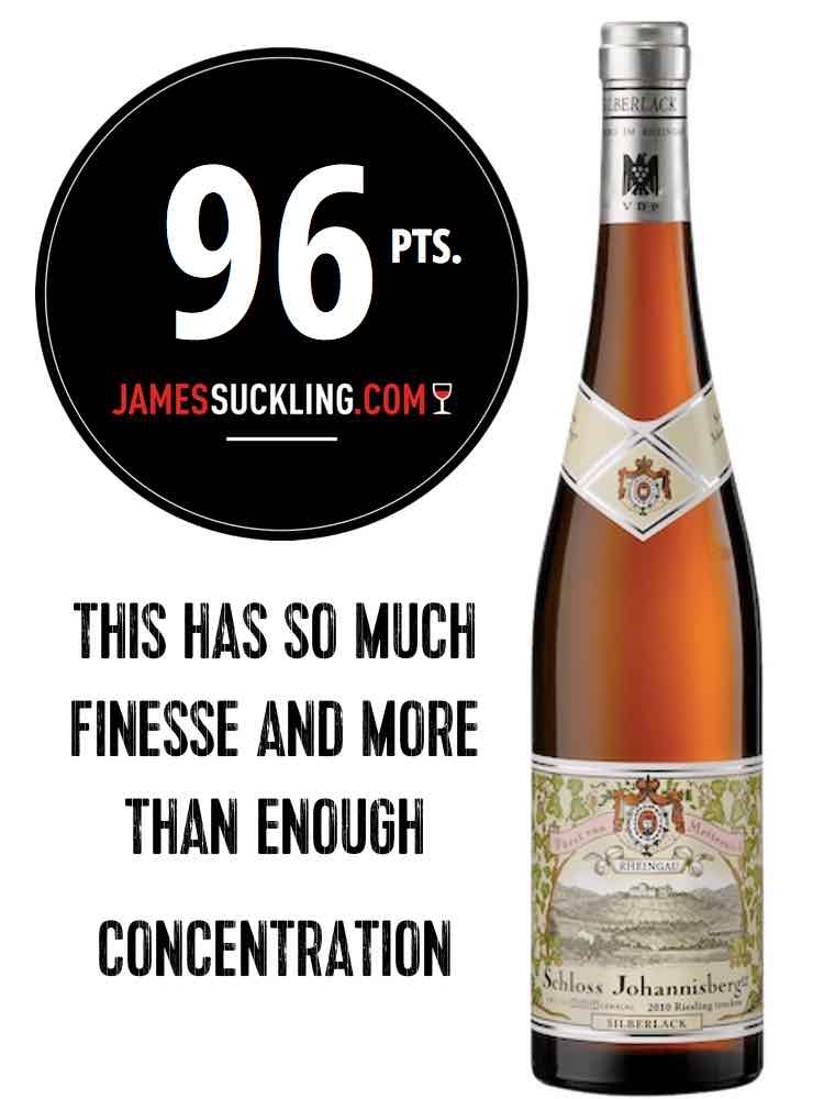 Silberlack 2017 vom Schloss Johannisberg mit 99 Punkten bei James Suckling