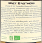 Preview: Bret Brothers 2023 Macon-Chardonnay Les Crays Flaschenetikett Rückseite