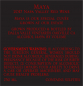 Preview: Maya 2017 Napa Valley red wine Dalla Valle Vineyards