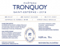 Preview: Rueckenlabel des Chateau Tronquoy 2019 Saint Estephe