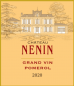 Preview: Front Chateau Nenin 2020 Pomerol
