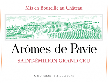 Label Aromes de Pavie 2023 Saint Emilion