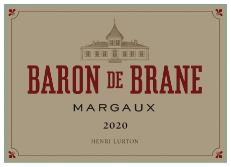 Frontlabel Baron de Brane 2020 Margaux