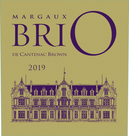 Label Brio de Cantenac Brown 2019 Margaux