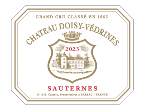 Label des Chateau Doisy Vedrines 2023 Barsac