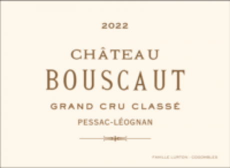 Chateau Bouscaut rouge 2023 Pessac Leognan