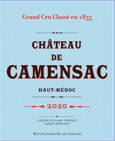 Label Chateau Camensac 2020 Haut Medoc