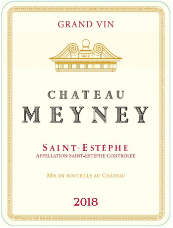 Frontlabel Chateau Meyney 2018 Saint Estephe