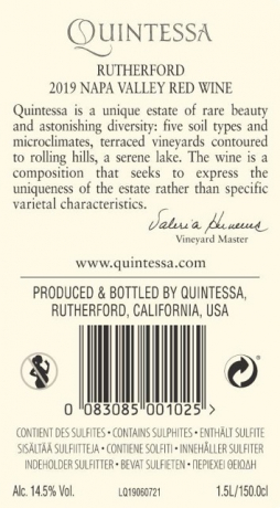 Quintessa 2019 Rutherford Napa Valley