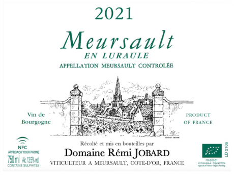 Domiane Remi Jobard Meursault En Luraule AOC 2021 Etikett