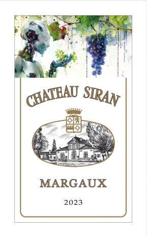 Sonderlabel des Chateau Siran 2023