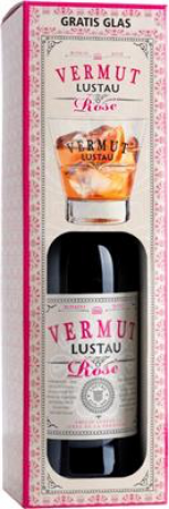 Lustau Vermut Rosé Onpack GP mit Glas