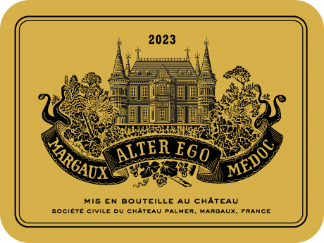 Label Alter Ego de Palmer 2023 Margaux