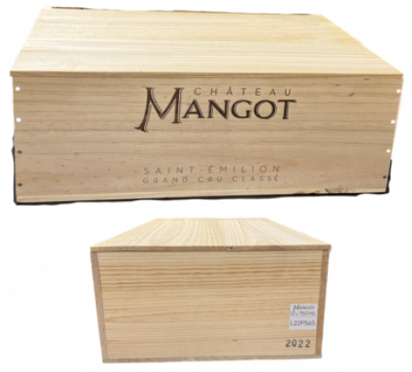 Chateau Mangot 2022 Saint Emilion Grand Cru Classe - 12er Holzkiste