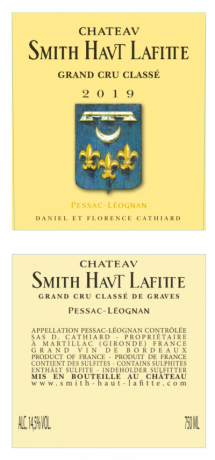 beide Label des Chateau Smith Haut Lafitte 2019 rouge