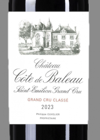 Label Chateau Cote de Baleau 2023 Saint Emilion