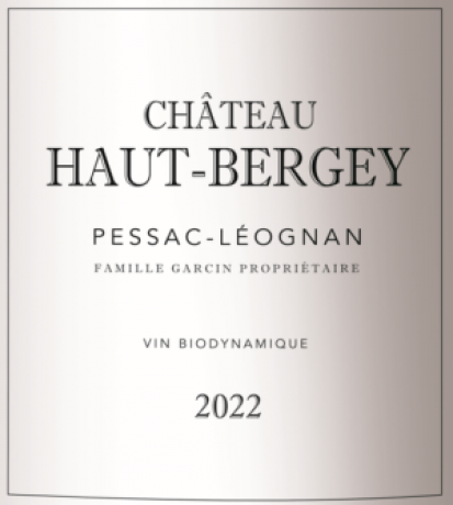 Chateau Haut Bergey 2023 Pessac Leognan