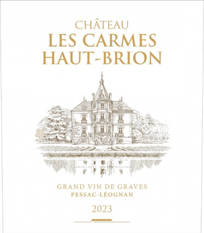 Label Chateau Les Carmes Haut Brion 2023 Pessac Leognan