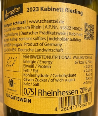 Weingut Schätzel 2023 Riesling Kabinett