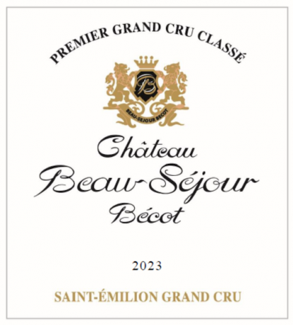 front Chateau Beau Sejour Becot 2023 Saint Emilion