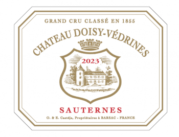 Label des Chateau Doisy Vedrines 2023 Barsac