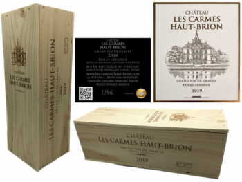 Holzkiste Chateau Les Carmes Haut Brion 2019 Pessac Leognan